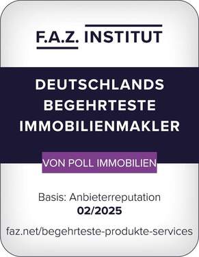 Siegel_FAZ_Begehrteste Produkte_2025_Standard_VON POLL IMMOBILIEN - 