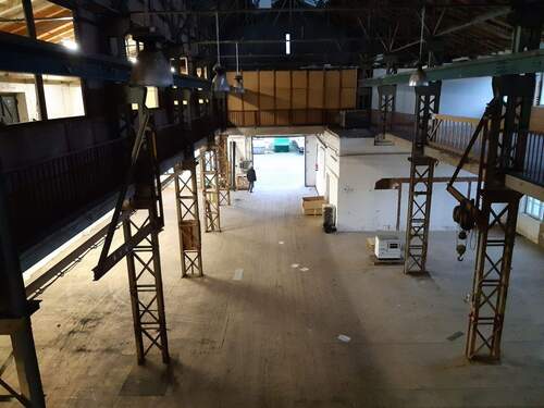 Blick von oben - Halle in Dresden