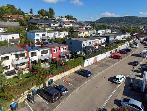 Luftbild - 4 Zimmer Reihenmittelhaus zum Kaufen in Pfullingen