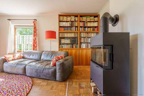 Wohnzimmer, neuer Kaminofen - 