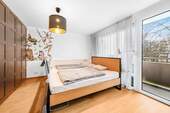 Schlafzimmer - Etagenwohnung mit 74,00 m&sup2; in München / Perlach zum Kaufen