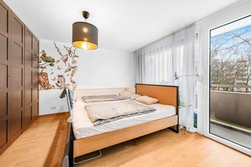 Schlafzimmer - Etagenwohnung mit 74,00 m&sup2; in München / Perlach zum Kaufen