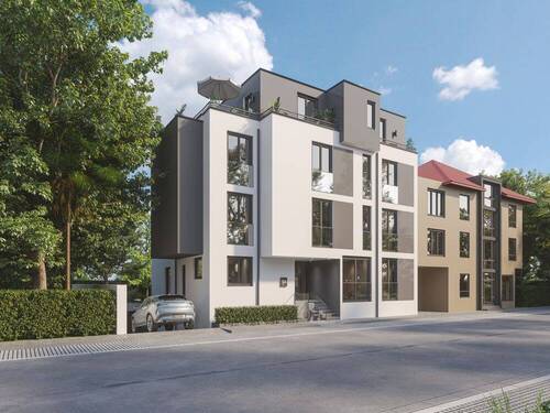 Hausansicht - Rheinlicht 94 Neubau Dreizimmer Eigentumswohnung - Leben auf der Sonnenseite