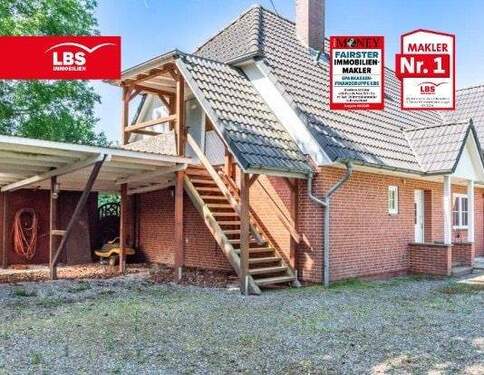 Eingang Einliegerwohnung - Provisionsfrei: Charmantes Zweifamilienhaus mit viel Platz