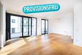Wohnbereich und Küche - PROVISIONSFREI: Moderne 3-Zimmer-Wohnung mit Dachterrasse in Offenbach