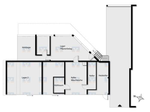 Erdgeschoss Wohnhaus - 