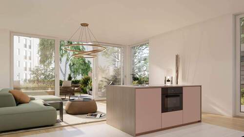 Wohnzimmer - 4 Zimmer Etagenwohnung zum Kaufen in Berlin