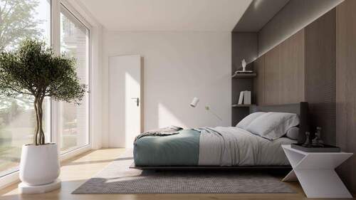 Schlafzimmer - Etagenwohnung mit 100,50 m² in Berlin zum Kaufen
