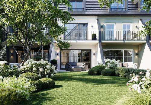 Gartenansicht - 5 Zimmer Reihenmittelhaus in München