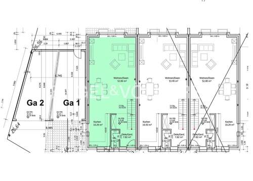 Erdgeschoss Haus 1 - 