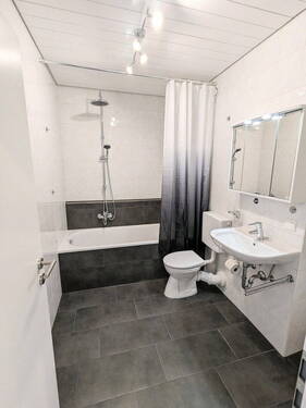 Badezimmer - 2 Zimmer Etagenwohnung zur Miete in Neuhofen