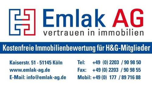 Emlak-Visitenkarte - Etagenwohnung mit 53,00 m² in Köln zum Kaufen