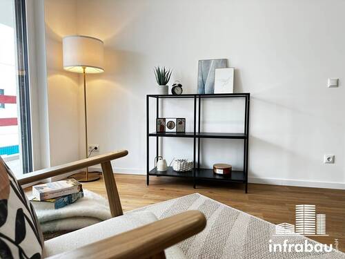 Wohnzimmer Musterbild - Etagenwohnung mit 70,90 m&sup2; in Stadtbergen / Leitershofen zum Kaufen