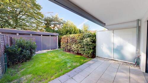 nicht einsehbarer Garten - Bezugsfreie - 2 Zimmer Gartenwohnung mit Tiefgaragenstellplatz zu verkaufen