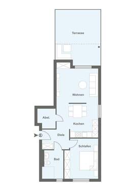 Whg. 2.jpg - Etagenwohnung mit 70,00 m&sup2; in Bielefeld zum Kaufen