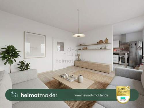 Wohnzimmer eingerichtet - 