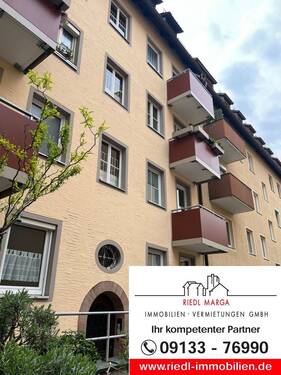 Balkon zum Innenhof - Nürnberg-Sebald! Schöne 2-Zi.-Wohnung mit Balkon