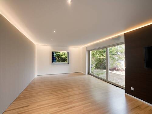 Wohnzimmer Teil2- Illustration - Bungalow mit 180,00 m² in Meerbusch zum Kaufen