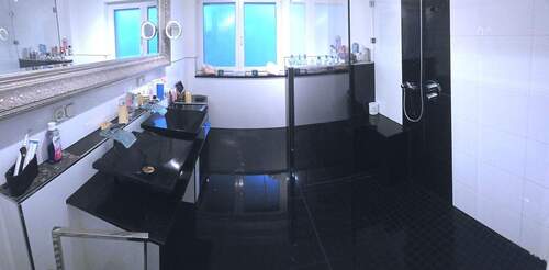 Gemauerte Dusche + Sitzbank - 