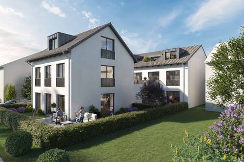 Perspektive-SW_EFH-MFH.jpg - Etagenwohnung mit 59,00 m&sup2; in Unterföhring zum Kaufen