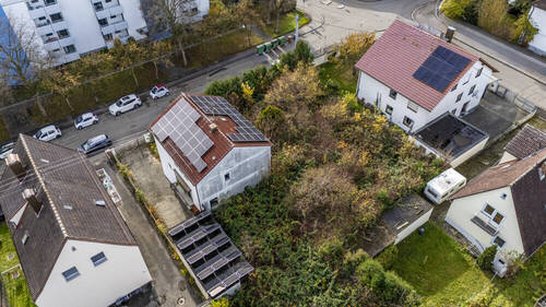 Vogelperspektive - Grundstück in Augsburg