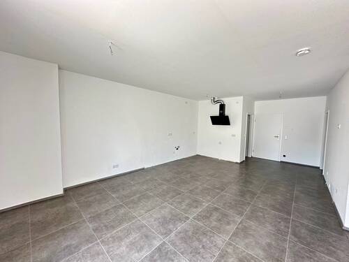 Wohn-Essbereich mit offener Küche - 3 Zimmer Etagenwohnung in Veitsbronn
