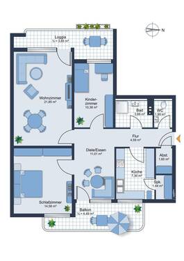 32749_756029_1990051_1065-4674-NV_bemasster_Plan_mit_nordpfeil_png_Wohnung_22_1900_2300_jpg.jpg - 