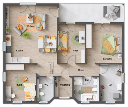 Winkelbungalow 108 - 