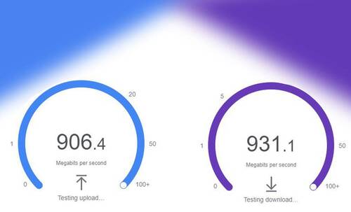 Speedtest (1GB/s symmetrisch) - 