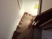Treppe zum wohnlich ausgebauten Dachboden - 