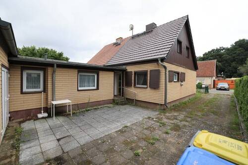 Rückfront - 4 Zimmer Doppelhaushälfte in Eberswalde