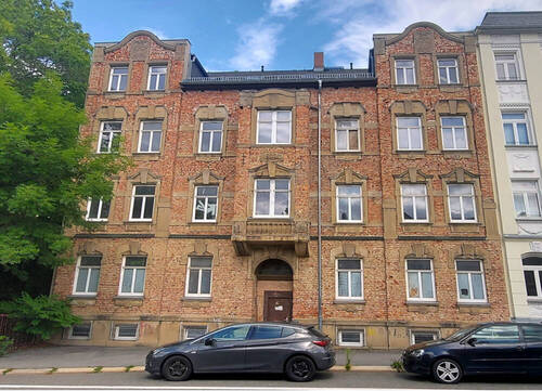 Ansicht Straßenseite - Mehrfamilienhaus, Wohnhaus in Chemnitz / Gablenz