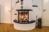 Kaminofen im Wohnzimmer - 