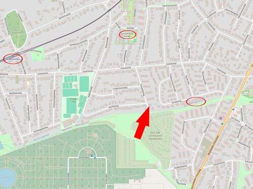 Lageplan - Bungalow mit 183,00 m&sup2; in Hamburg zum Kaufen