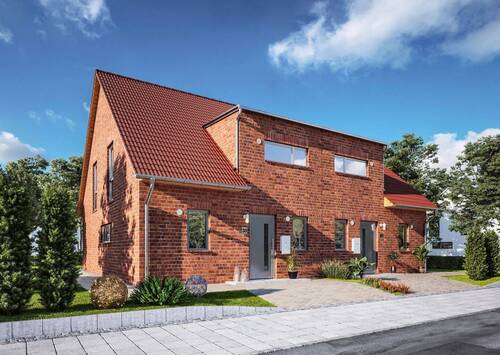 Doppelhaus-Duett-125-Klinker-Strasse.jpg - 4 Zimmer Doppelhaushälfte zum Kaufen in Münster