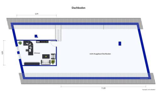 Lageplan Gebäude + Nebengebäud - 
