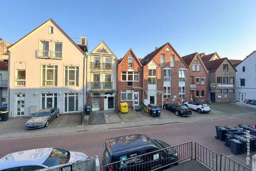 Blick vom Balkon - Etagenwohnung mit 44,50 m&sup2; in Buxtehude zur Miete