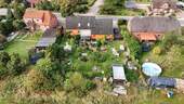 Luftbild Garten - 6 Zimmer Einfamilienhaus in Lübbow