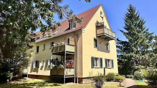 Außenansicht - 4-Zimmer-Erdgeschosswohnung in Kaditz