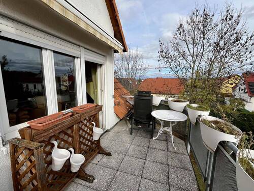 Südbalkon mit Markise - 