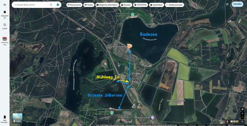 Opera Momentaufnahme_2025-07-27_124224_www.google.de.png - Einfamilienhaus in Traum-Lage am Fluß zwischen 2 Seen, günstiger Preis wegen erheblichen Modernisierungsbedarf