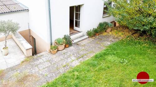 Südseite & Kelleraußentreppe - 5 Zimmer Doppelhaushälfte zum Kaufen in Nürnberg