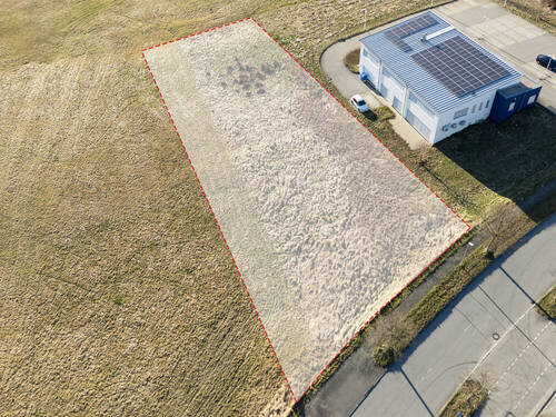 Luftansicht (1) - Passau-West: 2.500 m² Gewerbegrund für Büro, Verwaltung, Lager