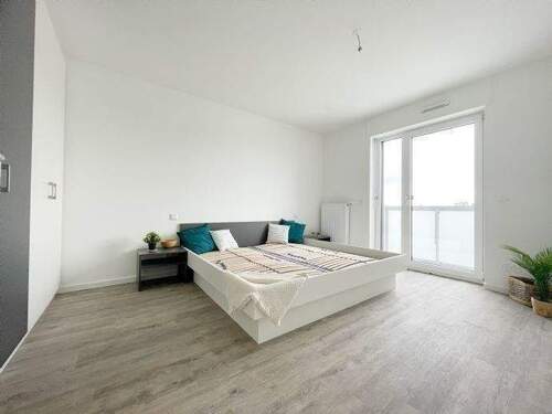 Muster Schlafzimmer - Etagenwohnung mit 54,00 m² in Augsburg zur Miete