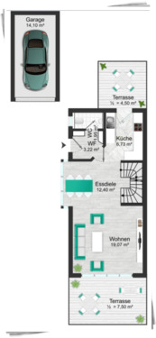 Erdgeschoss - 5 Zimmer Doppelhaushälfte zum Kaufen in Gilching