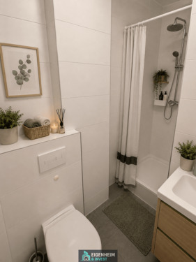 Einrichtungsbeispiel Bad mit Dusche - 