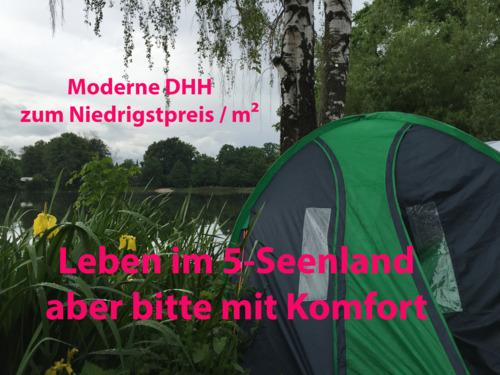 Zelt grün2230 Kopie.png - Familienglück im 5-Seenland: Modernes Raumwunder mit direktem TG-Zugang & 2 Terrassen