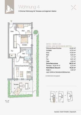 Mit Terrasse und pflegeleichtem Garten - 