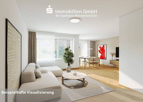 Wohnzimmer - 5 Zimmer Reihenmittelhaus in Münster