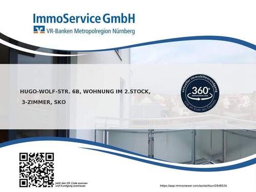 360 Grad, virtuelle Besichtigung - 3 Zimmer Etagenwohnung zur Miete in Nürnberg / Neukatzwang